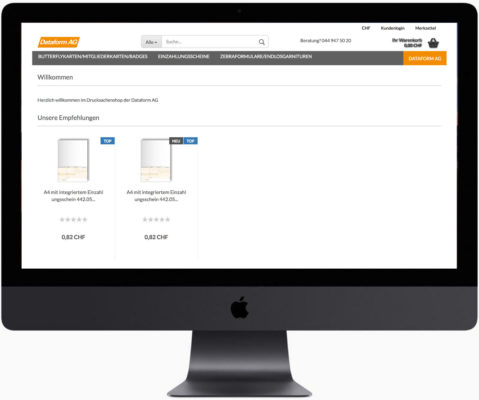 Dataform AG | Onlineshop | Druckmaterial